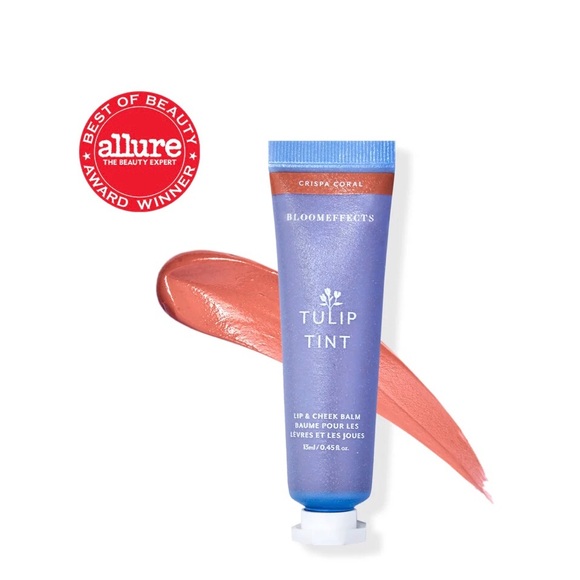 🌷NIB🌷 BLOOM EFFECTS Tulip Tint Lip & Cheek Balm in Crispa Coral - Picture 1 of 7